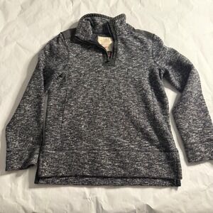 FAT FACE Quarter 1/4 Zip Pullover Airlie‎ Yoke Sweater Heathered Gray Mens XS